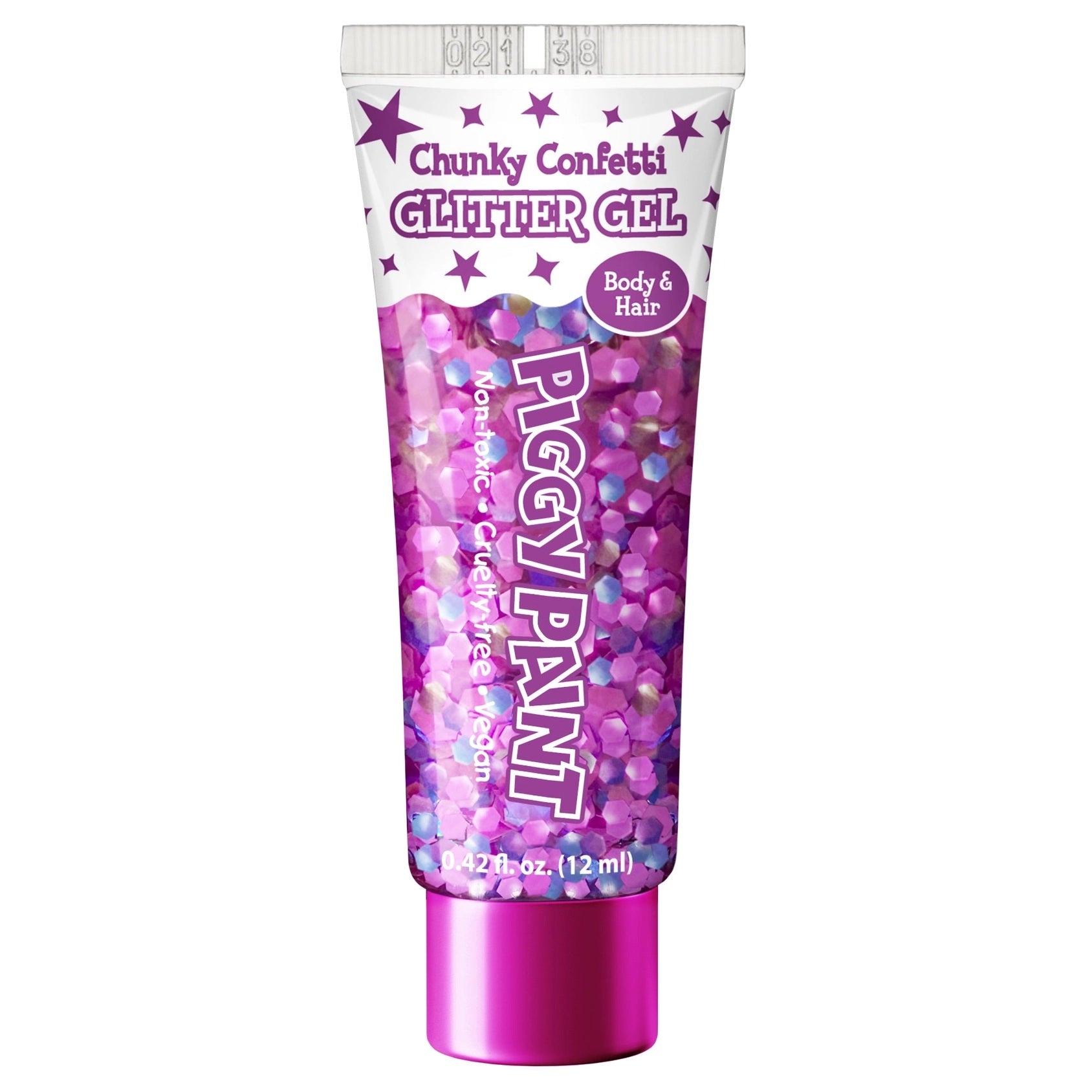 Piggy Paint Glitter Gel - Purple Chunky Confetti